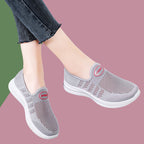 Damen Bequeme Slip-On Freizeitschuhe mit atmungsaktivem Obermaterial R&B
