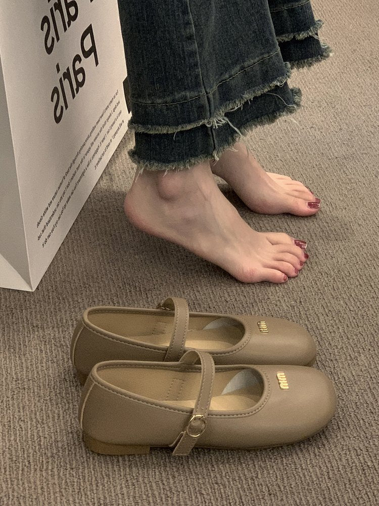 Damen Ballerinas mit modischer Schnallenverzierung und komfortabler Innensohle R&B