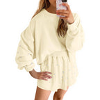 Damen Sportliches Sweatshirt- und Rock-Set R&B