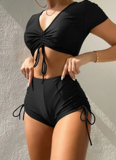 Damen Sportliches Bikiniset mit modischer Raffung R&B