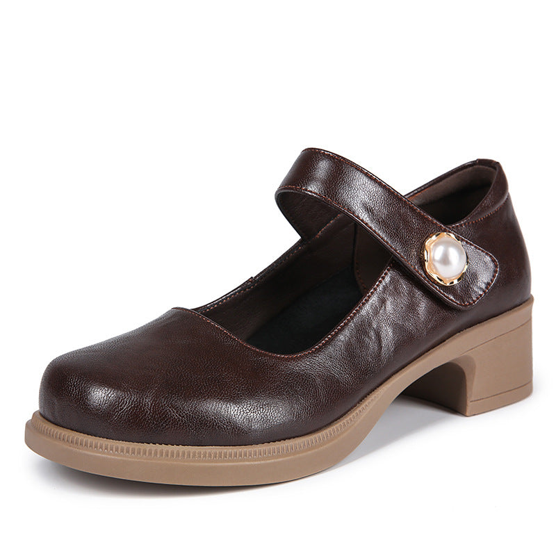 Damen Mary Jane Schuhe mit verstellbarem Riemen und bequemer Sohle R&B