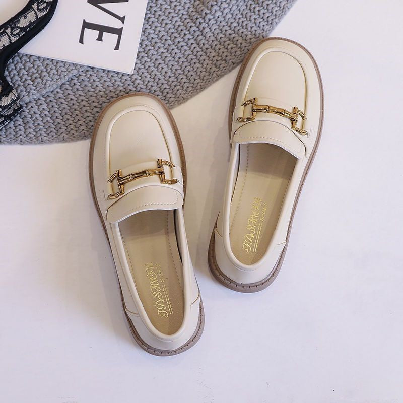 Damen Klassische Loafers mit elegantem dekorativen Schnallenverschluss R&B