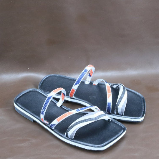 Damen verstellbare Zehentrenner-Sandalen mit geflochtenem Riemen R&B
