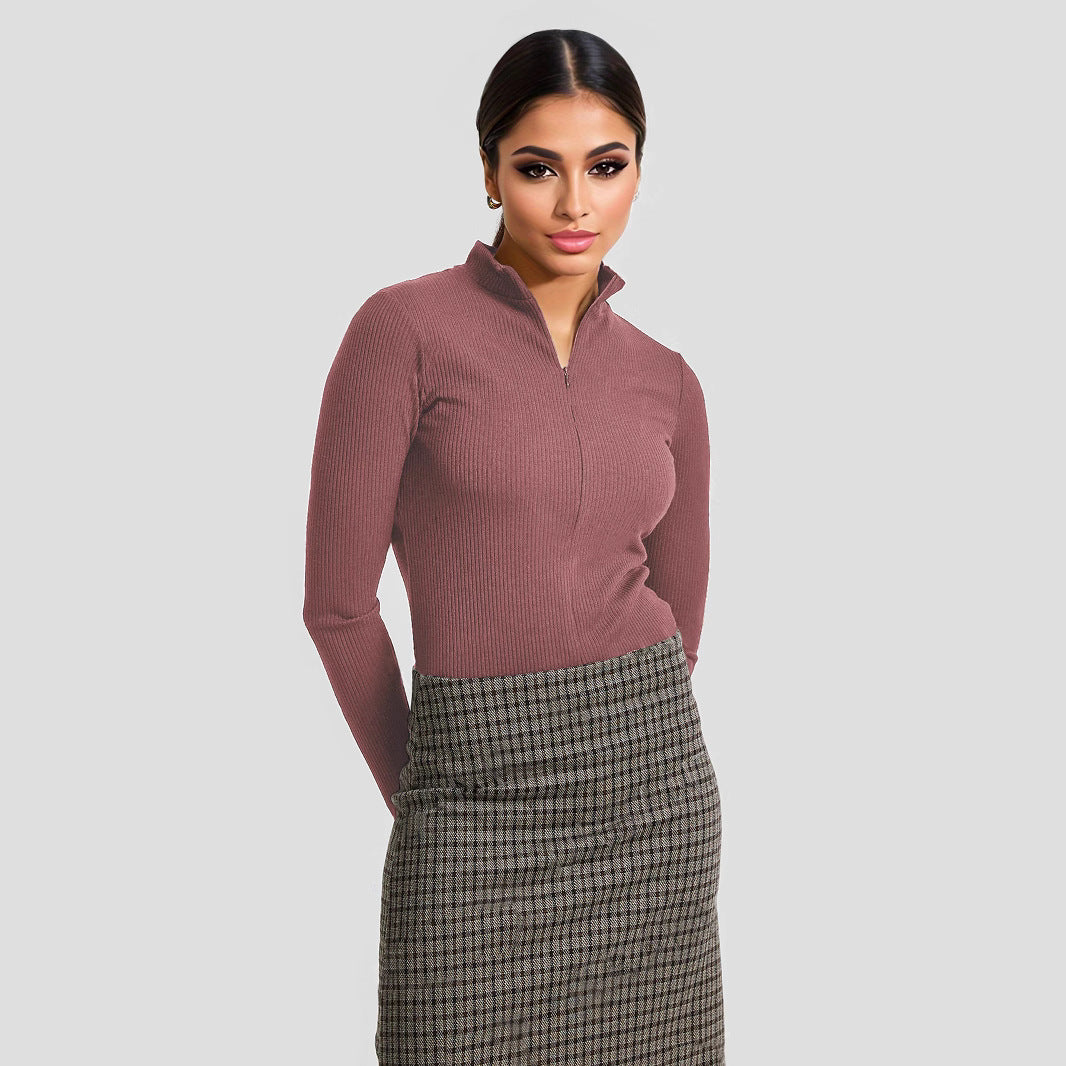 Damen Langärmliger Strukturbody R&B