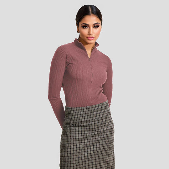 Damen Langärmliger Strukturbody R&B