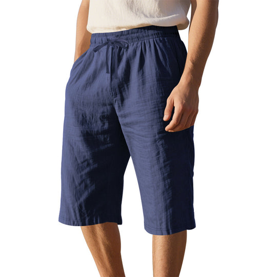 Herren leichte Freizeithose mit elastischem Bund und praktischen Taschen R&B