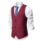 Herren elegante Anzugweste mit modernem Schnitt und praktischen Taschen R&B