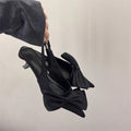 Damen elegante Slingpumps mit Schleife R&B