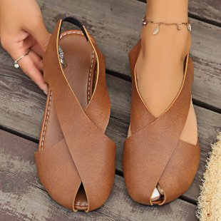 Damen Riemchen-Sandalen mit geschwungenem Design R&B