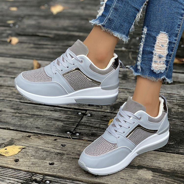 Damen Sportliche Sneakers mit atmungsaktiver Mesh-Oberfläche und dämpfender Sohle R&B