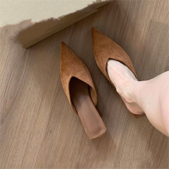 Damen spitze Mules mit elegantem Schnitt R&B