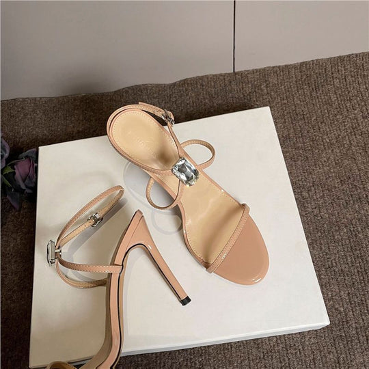 Damen elegante Sandaletten mit glitzernden Akzenten R&B