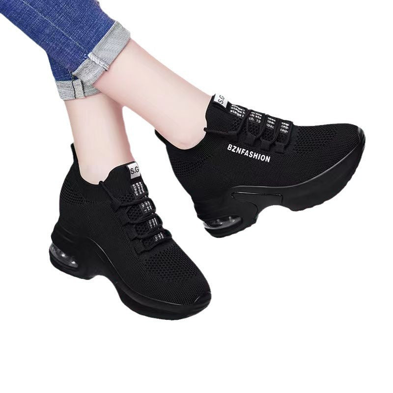 Damen Sportliche High-Top Sneakers mit atmungsaktiver Mesh-Oberfläche und flexibler Dämpfung R&B