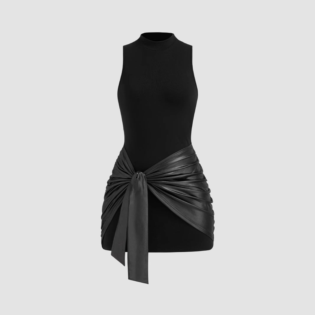 Damen Elegantes Wickelrock mit Schleifendetail R&B