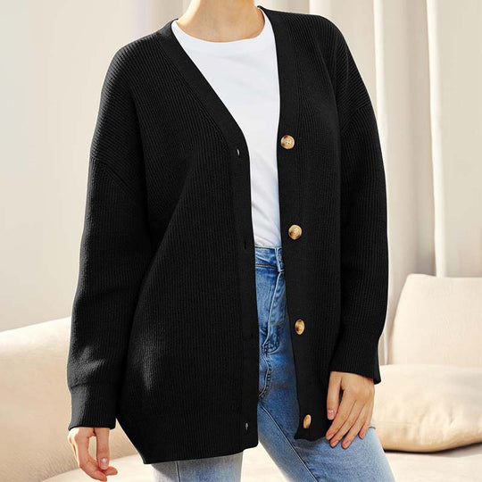 R&B | Klassische Strick-Strickjacke für Alltag