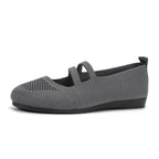 Damen Ballerinas mit elastischen Kreuzriemen und atmungsaktivem Obermaterial R&B