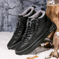 Damen Gefütterte Winterboots mit wasserdichter Lederoberfläche und robuster Sohle R&B