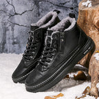 Damen Gefütterte Winterboots mit wasserdichter Lederoberfläche und robuster Sohle R&B