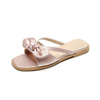Damen elegante Flip-Flops mit dekorativem Schleifen-Design