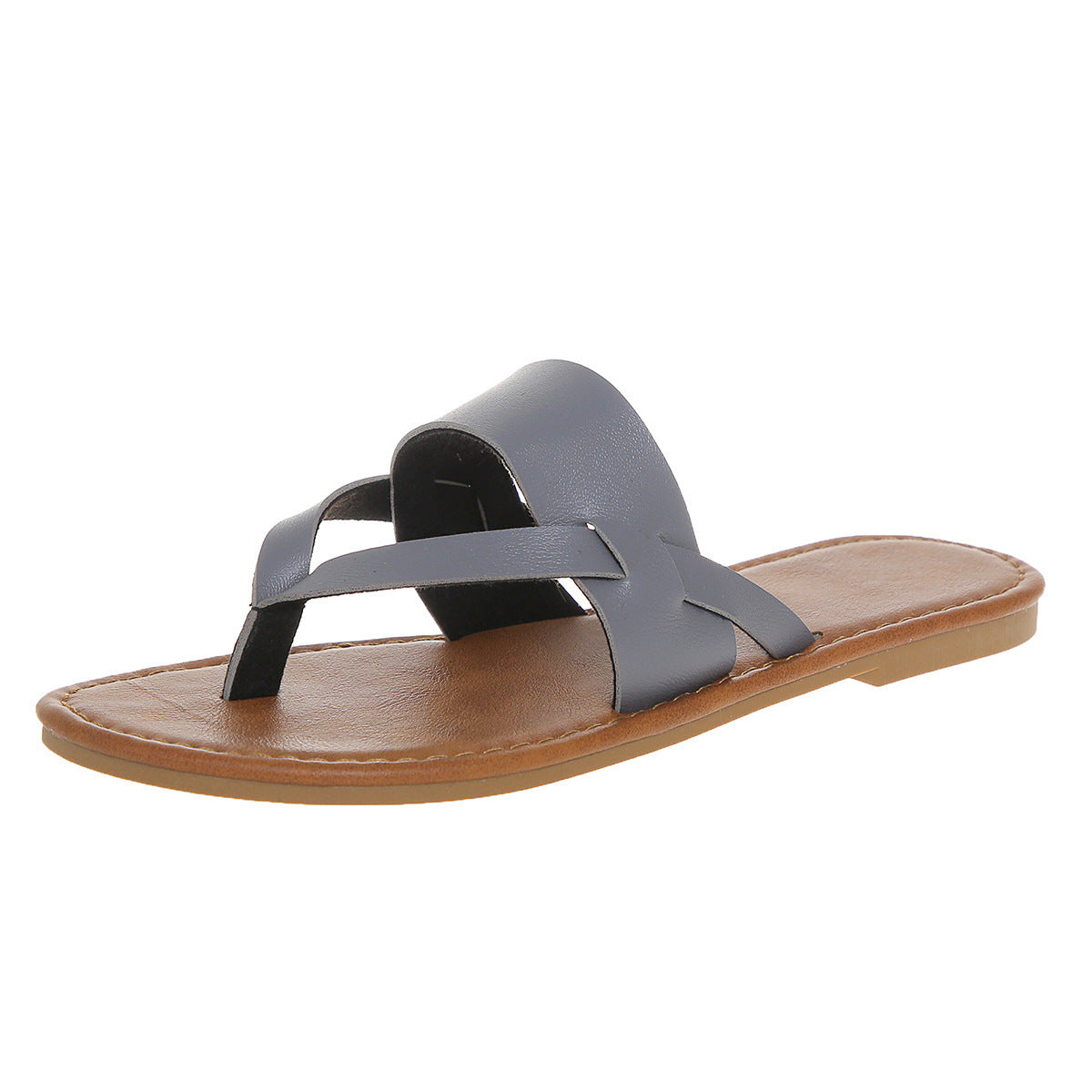 Damen Offene Freizeit-Sandalen mit geflochtenem Riemendesign R&B