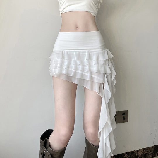 Damen Voluminöser Rüschensockenkleid R&B