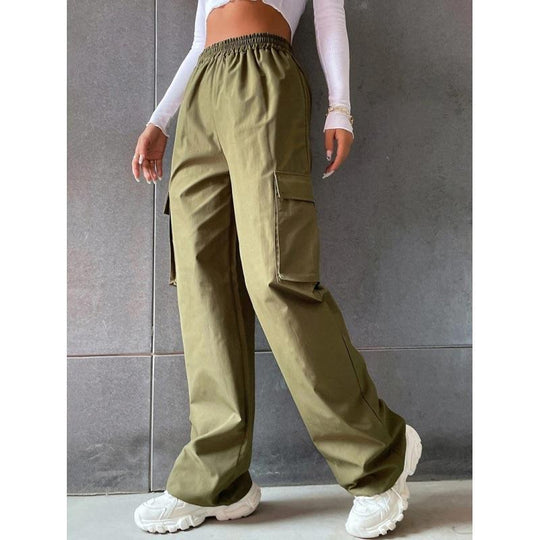 Damen Cargo-Hose mit elastischem Bund und praktischen Seitentaschen R&B