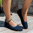 Damen bequeme Ballerinas mit atmungsaktivem Netzdesign R&B