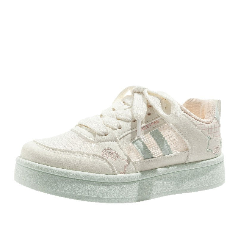 Damen Sportliche Sneakers mit niedlichem Tierdesign und atmungsaktiven Mesh-Einsätzen