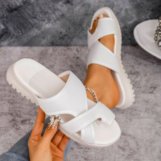 Damen Komfortable Riemchensandalen mit atmungsaktivem Obermaterial R&B