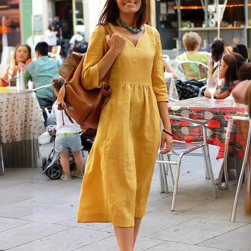 Damen Leichte Sommerkleid R&B