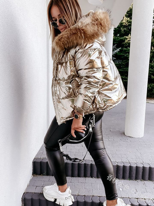 R&B | Pufferjacke - Wasserabweisend - Gepolstert mit Kapuze - mit Reißverschluss und Taschen