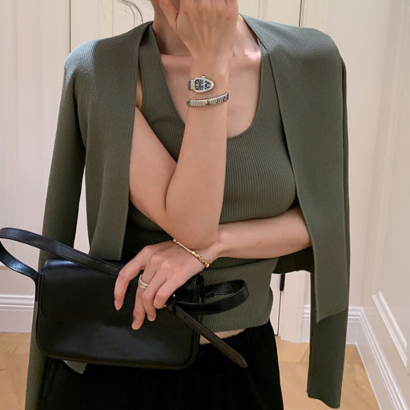 Damen Eleganter und bequemer Cardigan im minimalistischen Design