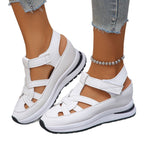 Damen Sportliche Plattform-Sandalen mit verstellbaren Riemen R&B