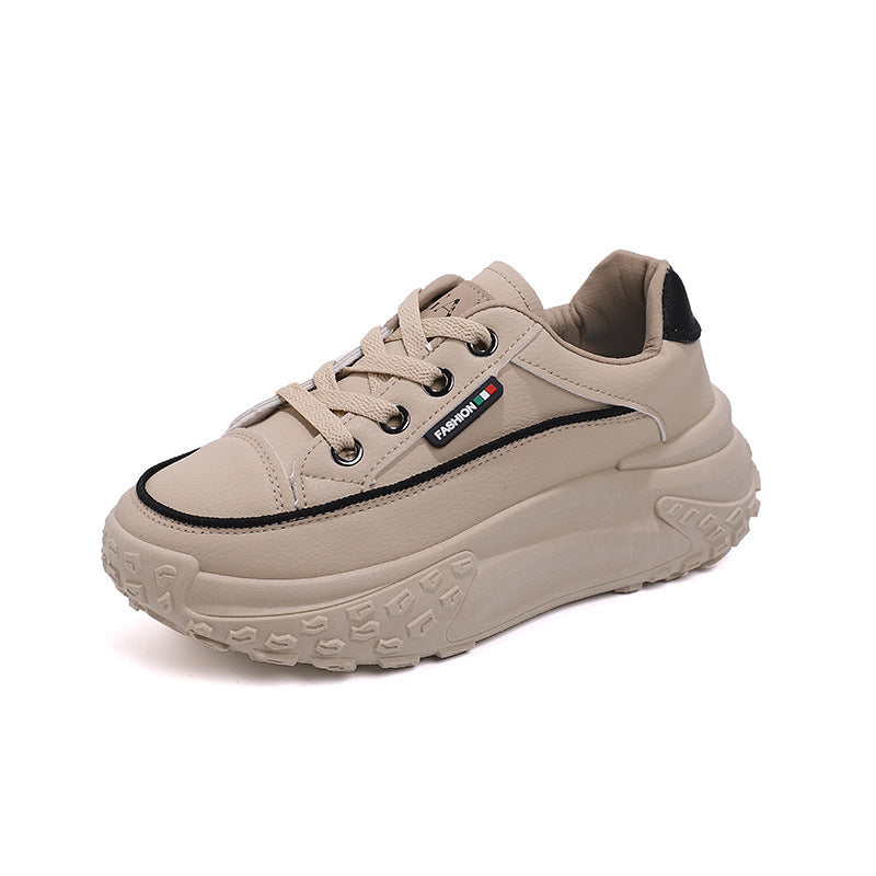 Damen modische Plateau-Sneaker mit ergonomischer Dämpfung und rutschfester Sohle R&B