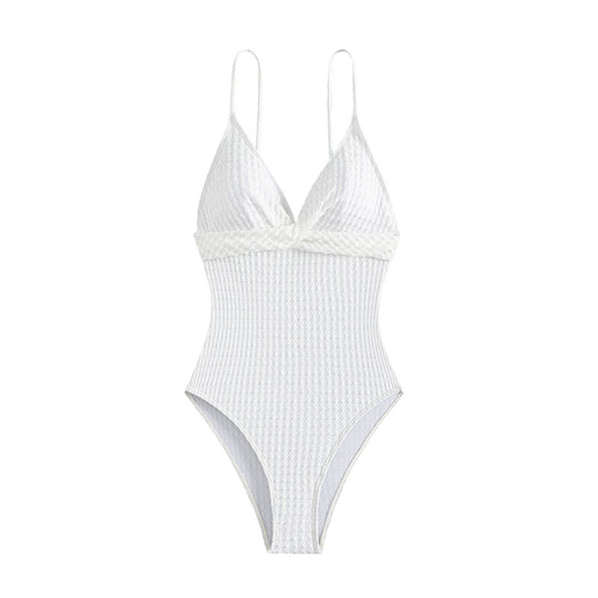 Damen Eleganter Schwimmanzug mit feiner Rippstruktur R&B