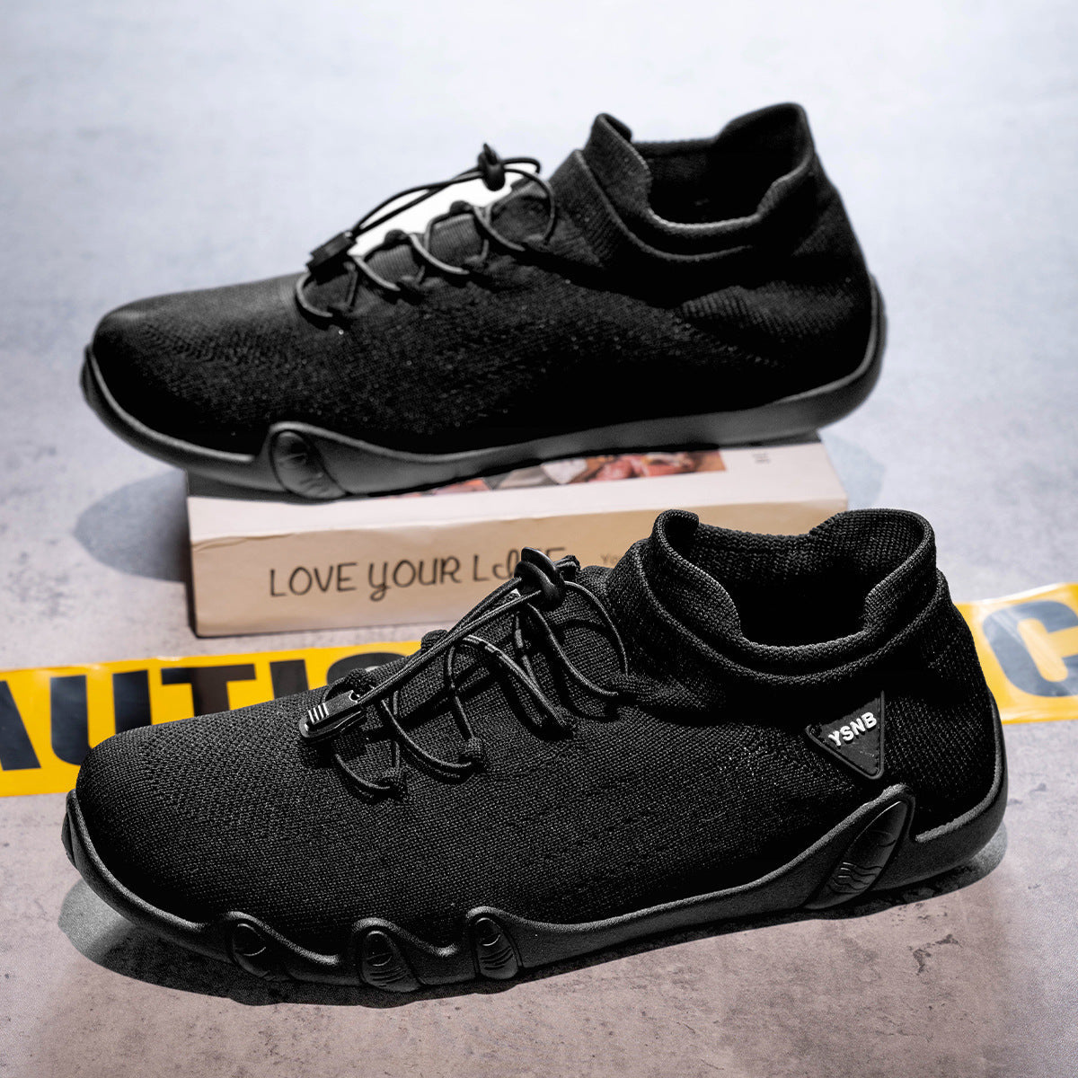 Damen Elastische Freizeitschuhe mit stoßdämpfender Sohle und atmungsaktivem Obermaterial R&B