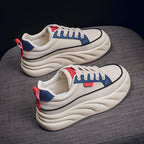 Damen Sportliche Sneakers mit dickem Plateau R&B
