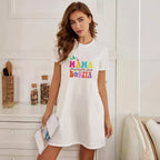 Damen Oversized T-Shirt mit inspirierendem Schriftzug und auffälligem Grafikdesign R&B