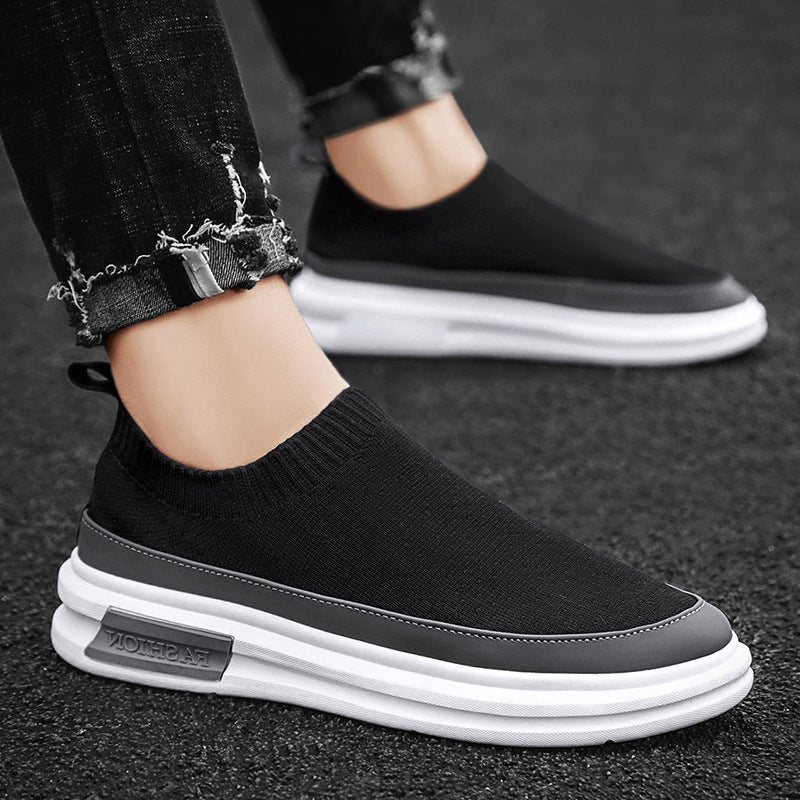 Damen Bequeme Strick-Sneakers mit flexibler und rutschfester Sohle R&B