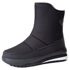 Damen Isolierte und wasserabweisende Winterstiefel mit elastischem Verschluss R&B