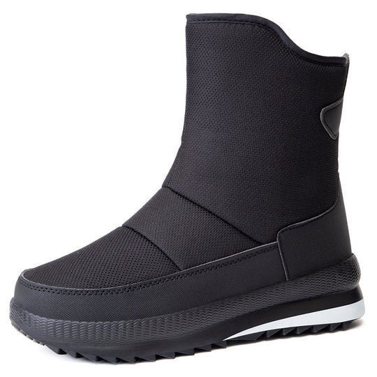 Damen Isolierte und wasserabweisende Winterstiefel mit elastischem Verschluss R&B
