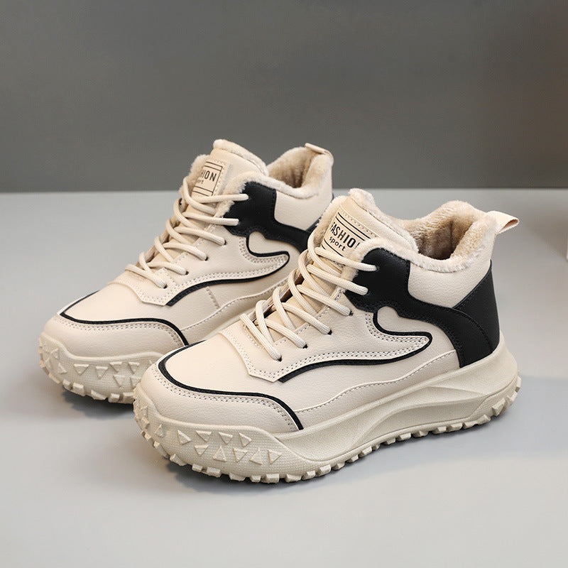 Damen Winter Sneakers mit warmem Innenfutter und rutschfester Profilsohle R&B