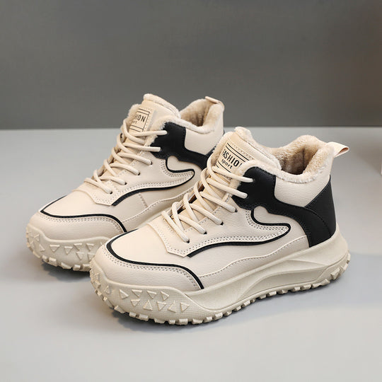 Damen Winter Sneakers mit warmem Innenfutter und rutschfester Profilsohle R&B