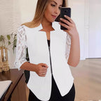 Damen Stylische Spitzenbluse R&B