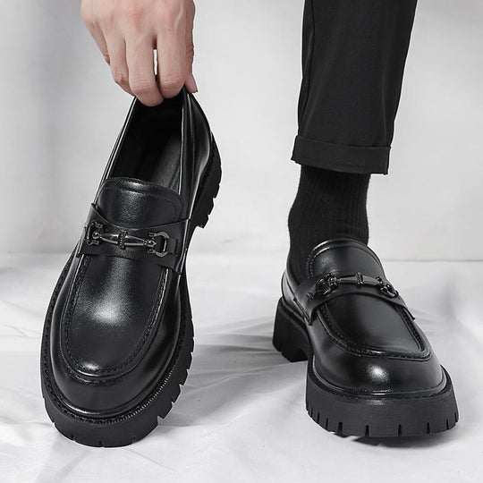 Herren Modische Loafers mit robustem Sohlenprofil und edler Schnallenverzierung R&B