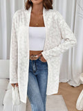 Damen Elegante Cardigan mit floralen Motiven R&B