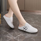 Damen komfortable Clogs mit doppeltem Schnallen-Design R&B