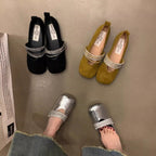 Damen elegante Ballerinas mit modischem Applikationsdetail R&B