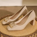 Damen Elegante und komfortable Pumps mit modischer Schnallenverzierung R&B