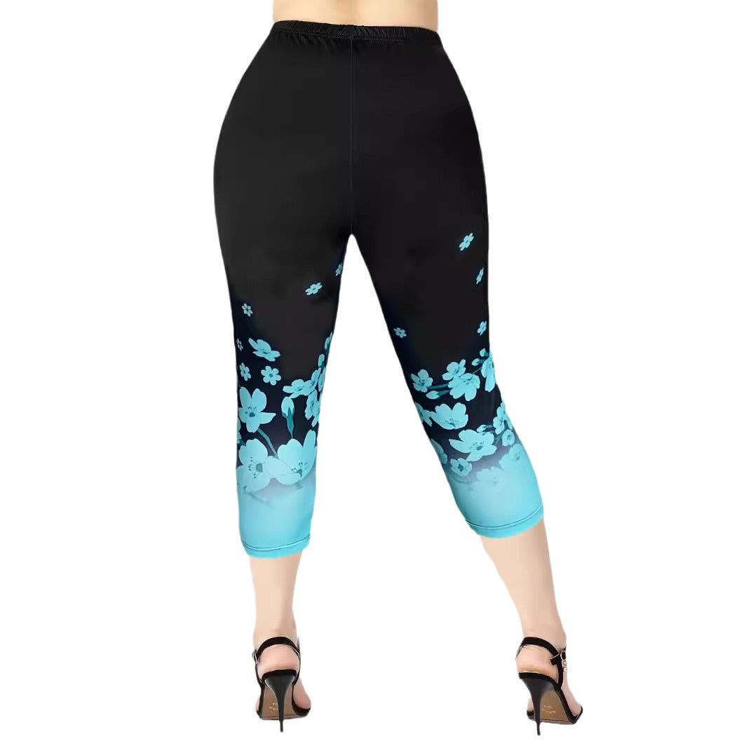 Damen Blusenset mit floralem Design und bequemen Leggings R&B